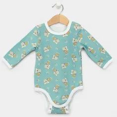 Hosszú ujjú body "Koala - kék" 2